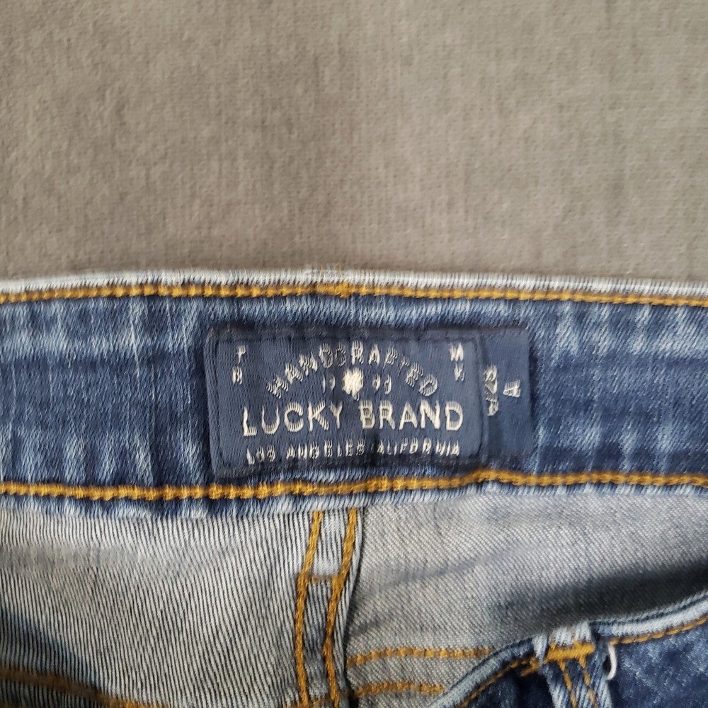 Lucky Brand Lolita Skinny Jeans Womens 28/6 Blue Medium Wash Mid Rise Stretch - Picture 6 of 11